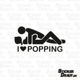 Sticker-Plott | I Love Popping