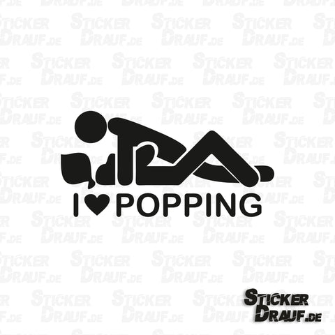 Sticker-Plott | I Love Popping
