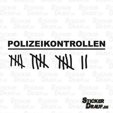 Sticker-Plott | Polizeikontrollen